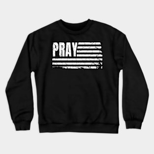 The Prayer Flag distressed Crewneck Sweatshirt